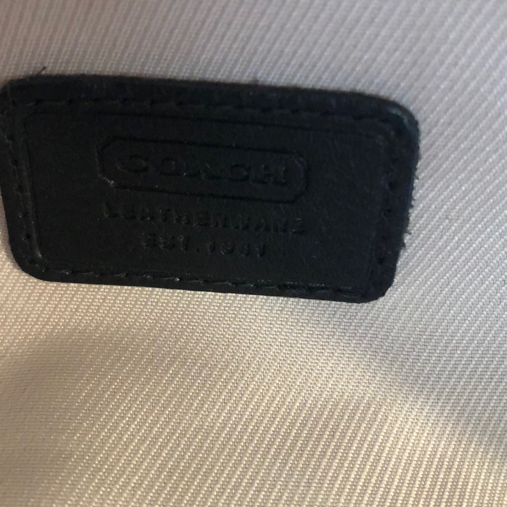 Coach Red Bucket Hat with leather trim - Picture 3 of 5